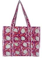 Block-Print Quilted Tote