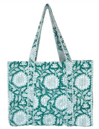 Block-Print Quilted Tote
