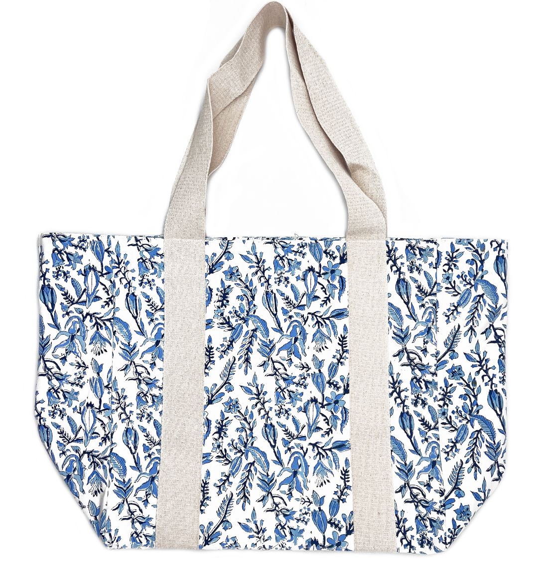 Floral Canvas Tote