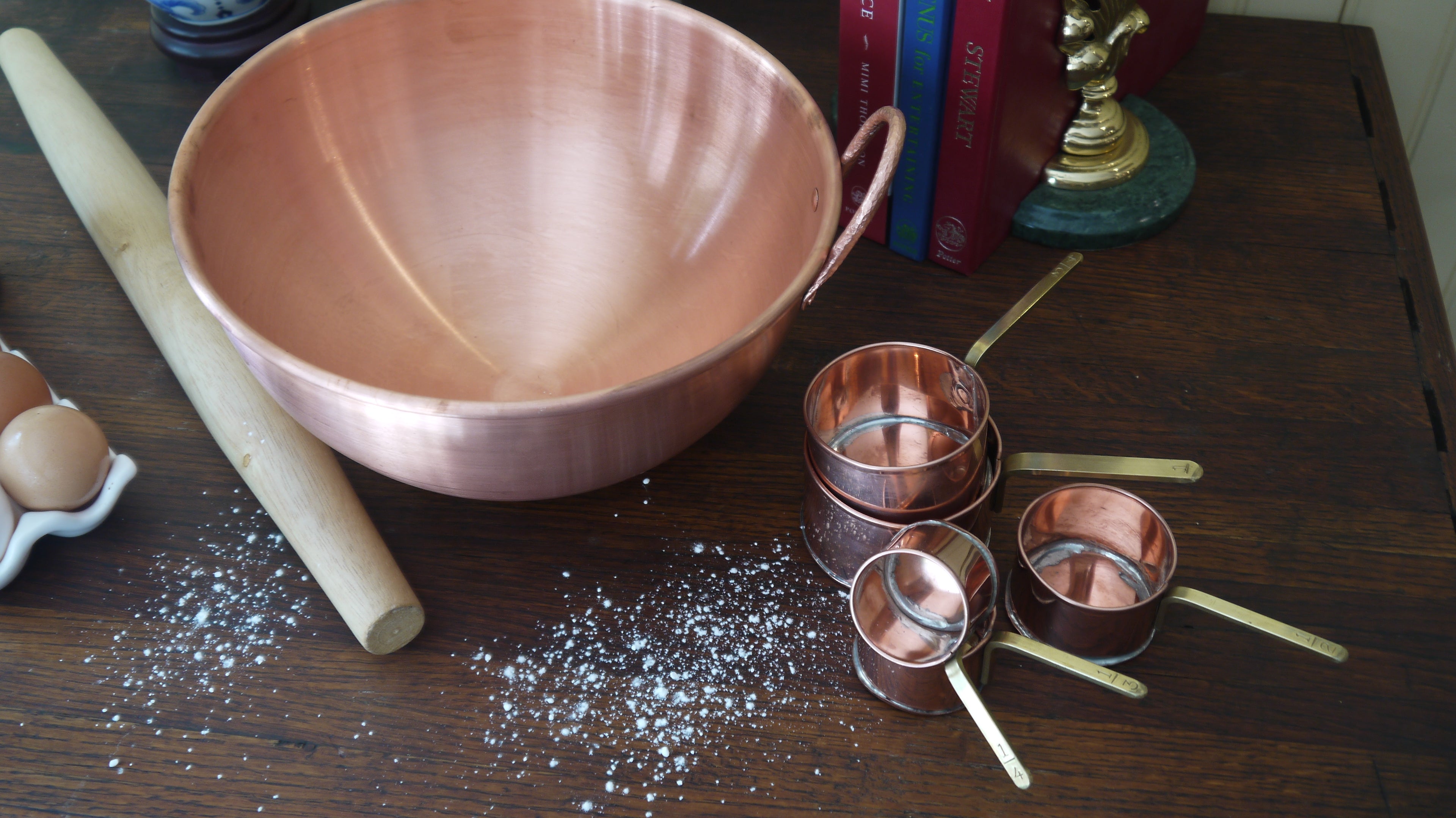 Handmade Copper Measuring Cups Set