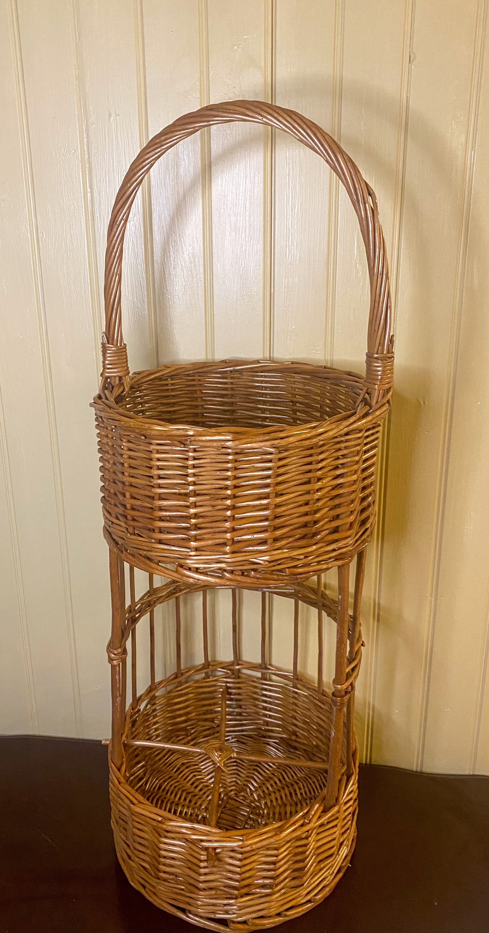 Portable Wicker Bar Caddy