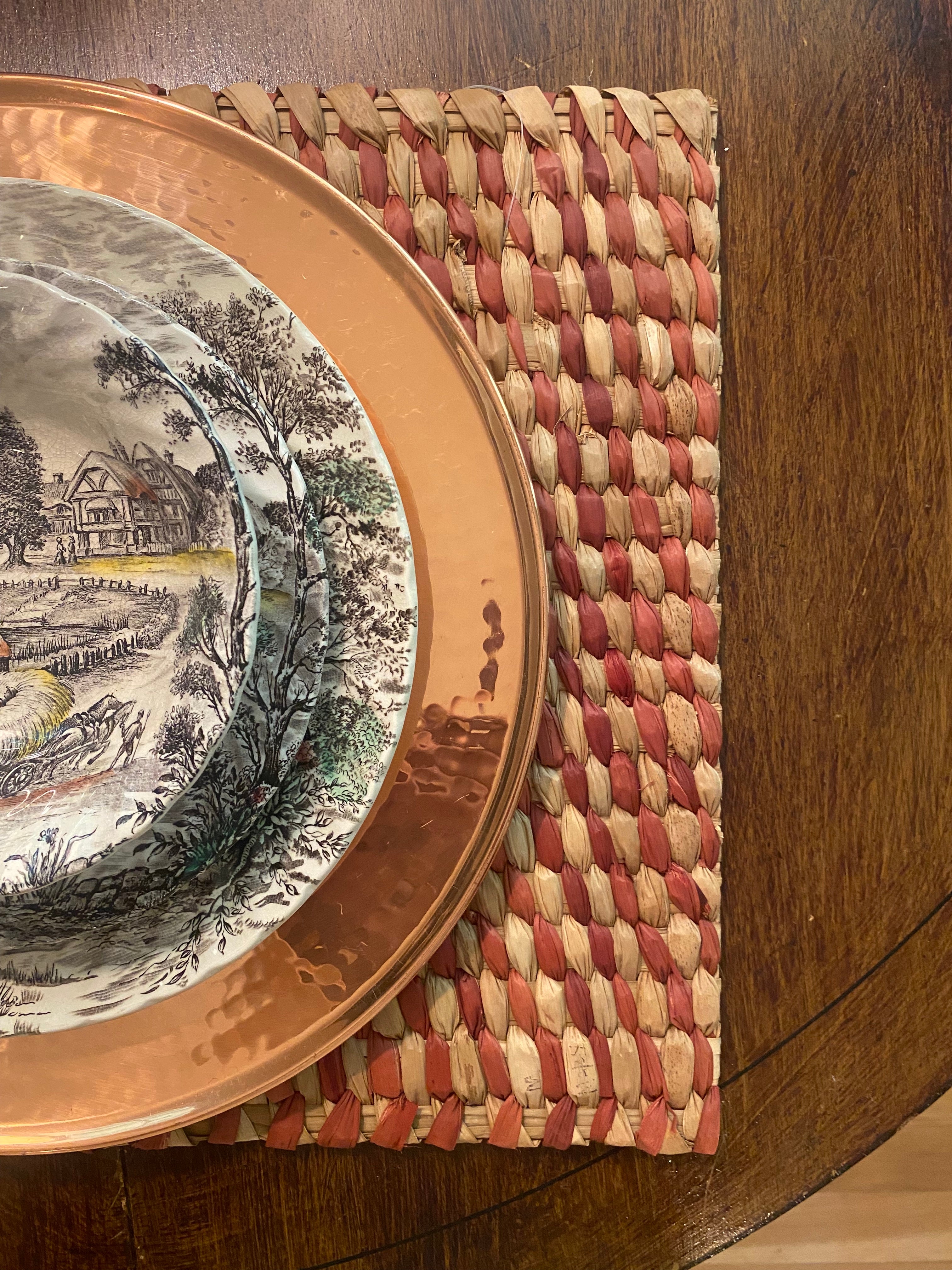 Rust Bankuan Seagrass Placemat