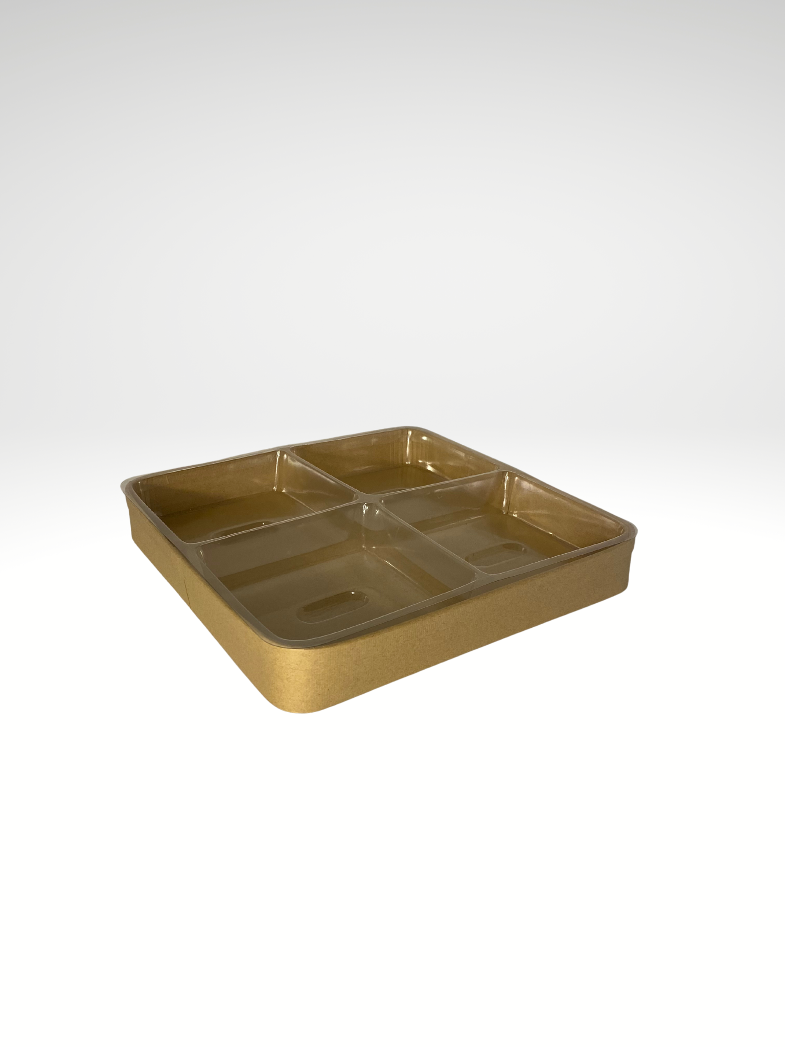 Paperboard Tray with Removable Plastic Liner