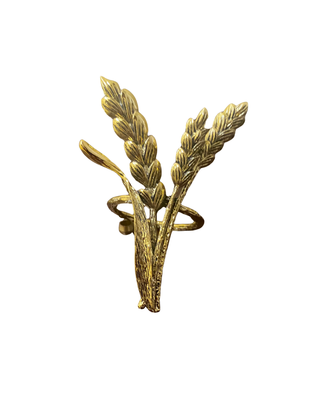 Fall Harvest Bronze Wheat Napkin Ring