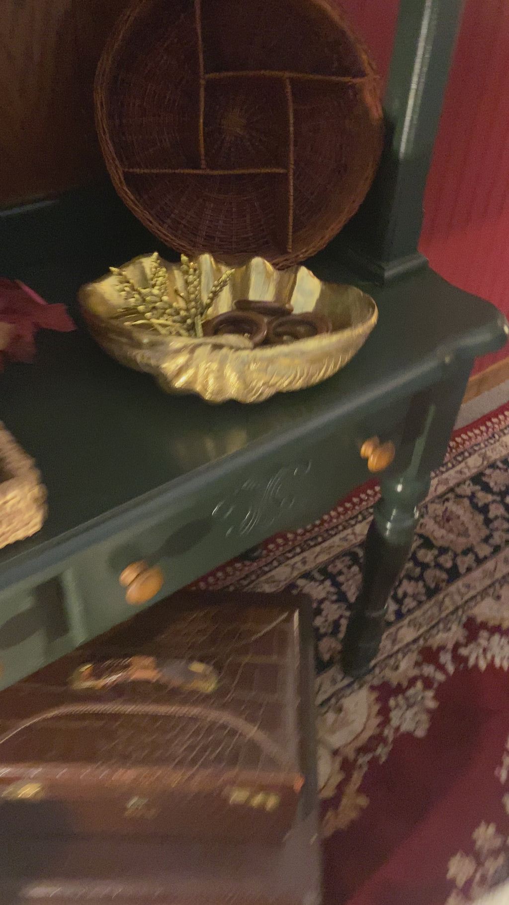 Fall Harvest Bronze Wheat Napkin Ring