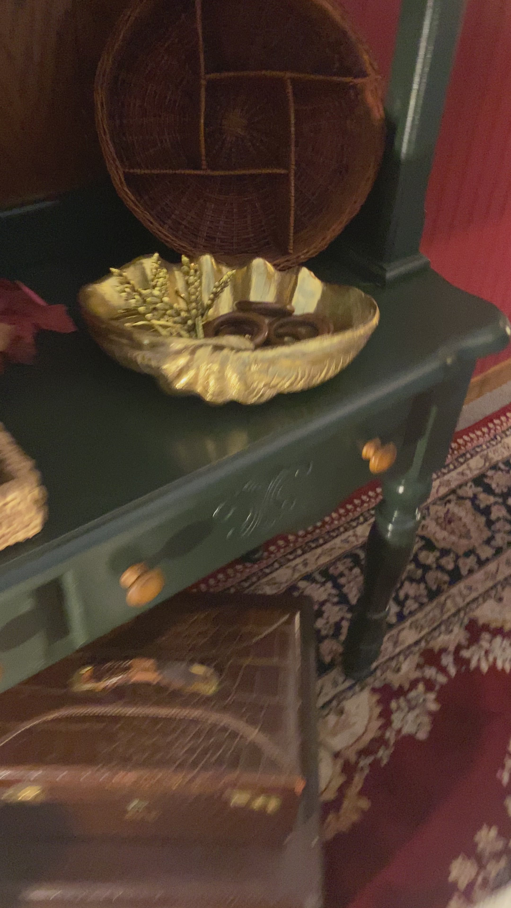 Fall Harvest Bronze Wheat Napkin Ring